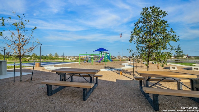 view of jungle gym