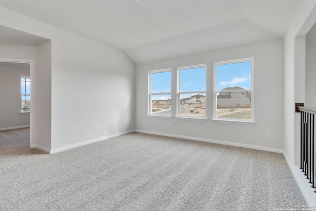 142 Ashley Loop, San Antonio, TX 78253 - empty room with light carpet and lofted ceiling