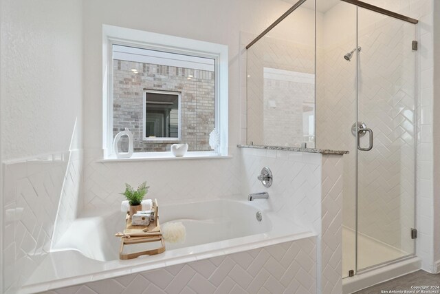 142 Ashley Loop, San Antonio, TX 78253 - bathroom featuring independent shower and bath