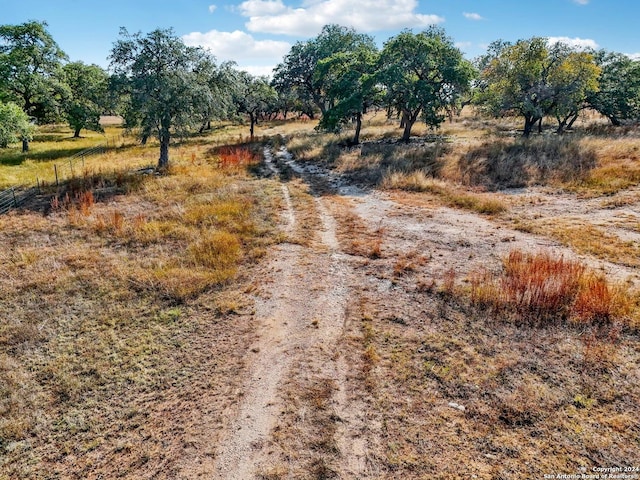 view of road featuring a rural view