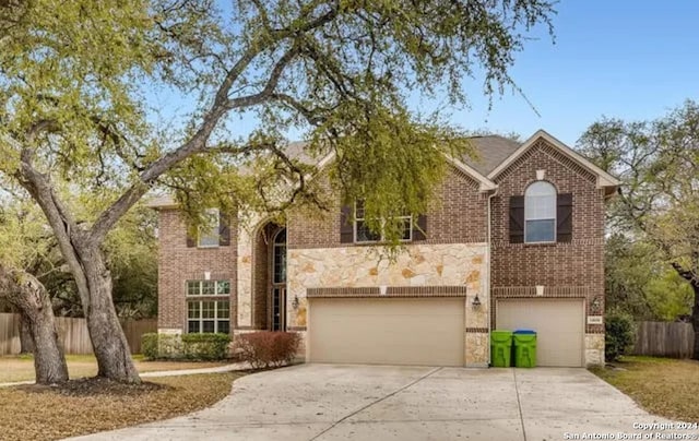 view of front of house featuring a garage