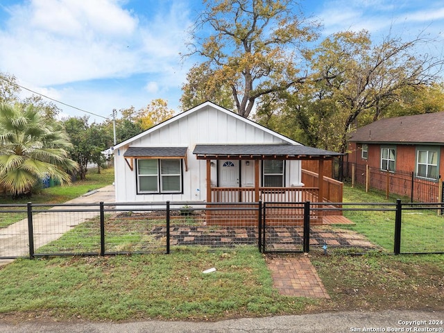 bungalow with covered porch