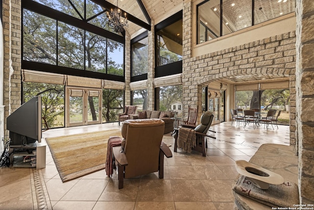694 Scenic Cir, Pipe Creek, TX 78063 - sunroom featuring french doors