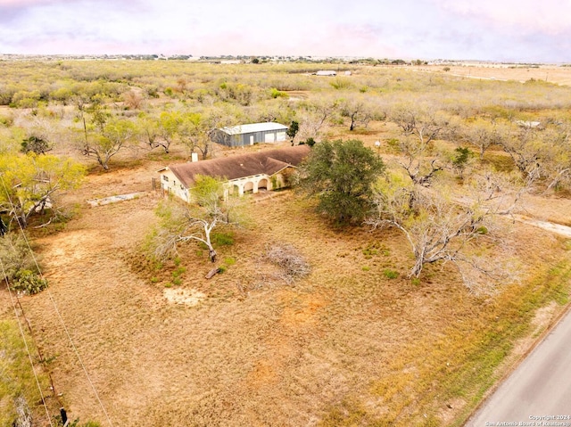 aerial view featuring a rural view