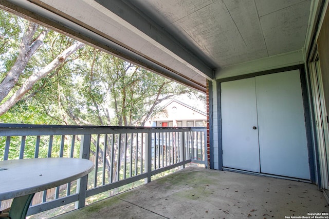 view of balcony