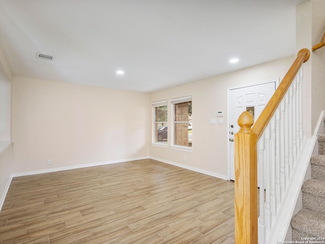 entryway featuring light wood-type flooring