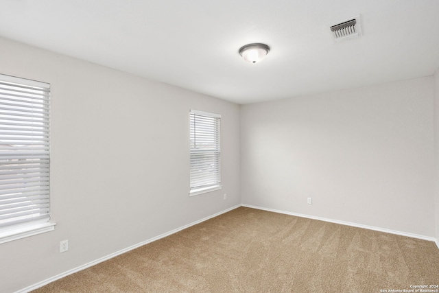 view of carpeted empty room