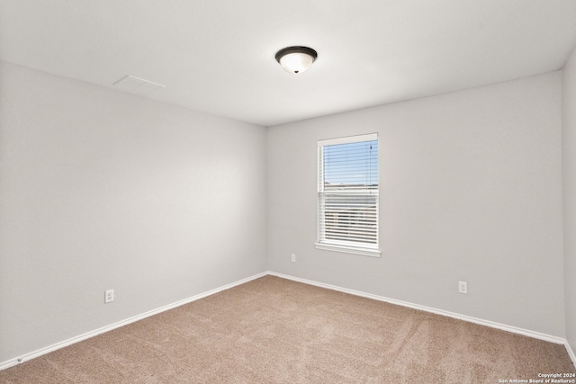 unfurnished room featuring carpet