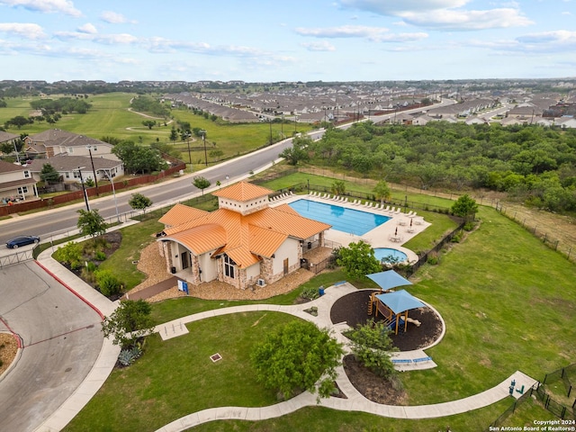 birds eye view of property