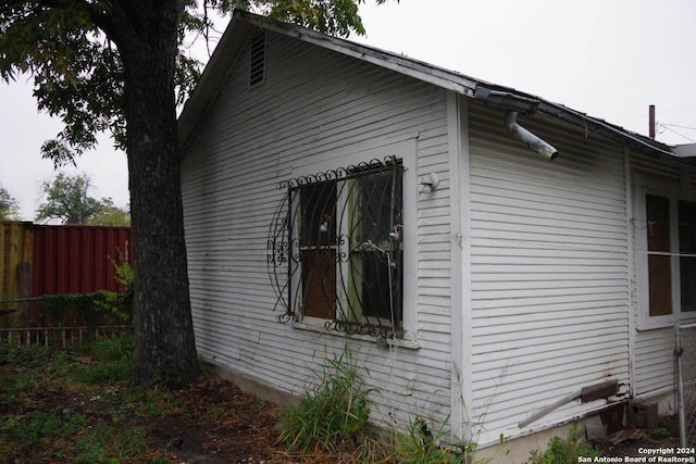 view of side of property