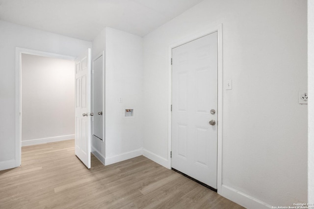 foyer featuring light hardwood / wood-style flooring