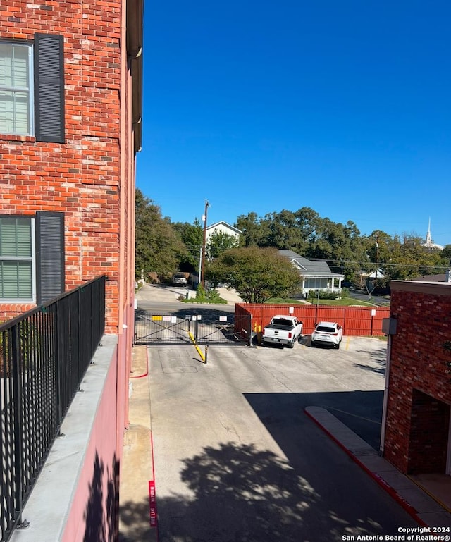 view of vehicle parking