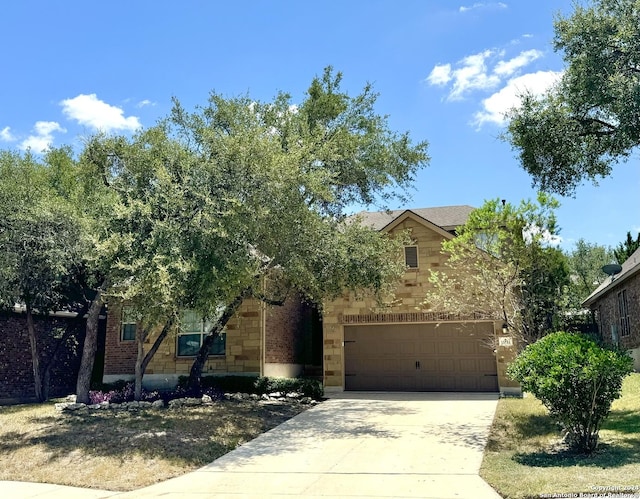 view of front of house featuring a garage