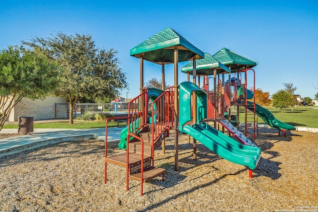 view of jungle gym