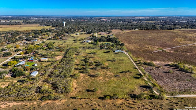 drone / aerial view featuring a rural view