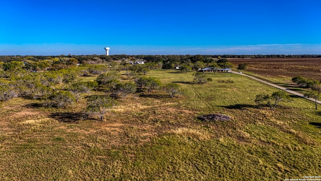 aerial view with a rural view