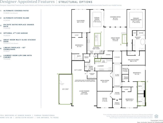 28706 Estin Hts, San Antonio, TX 78260 - view of floor plan / room layout