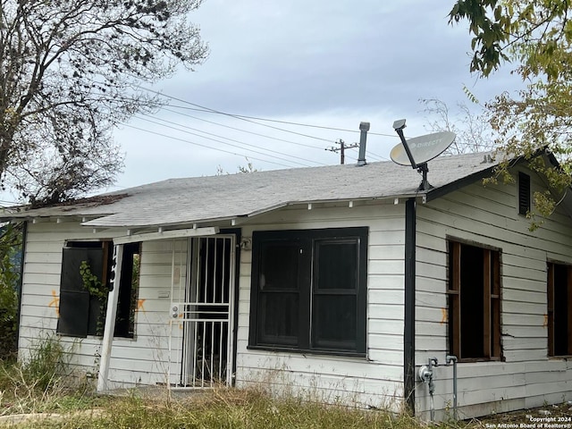 view of back of property