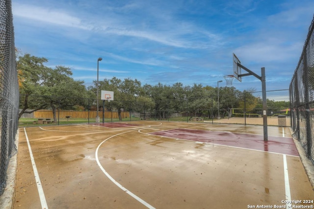 view of sport court