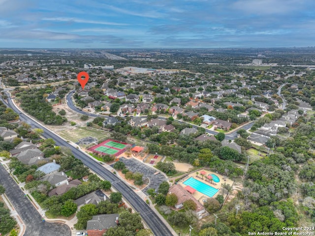 birds eye view of property