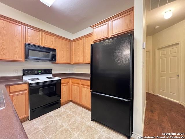 kitchen featuring black appliances