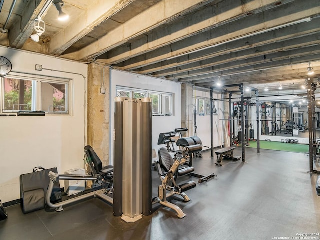 1115 S Alamo St Unit 2310, San Antonio, TX 78210 - gym featuring plenty of natural light
