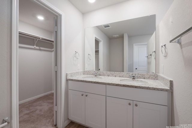 bathroom featuring vanity