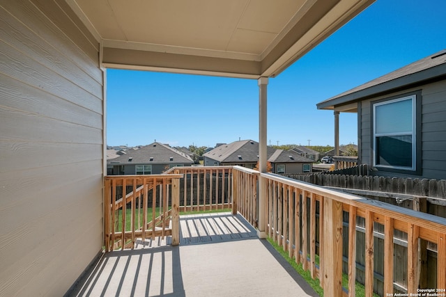 view of balcony