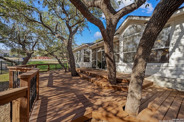 view of deck