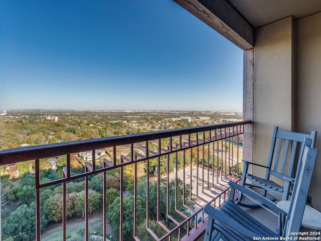 view of balcony