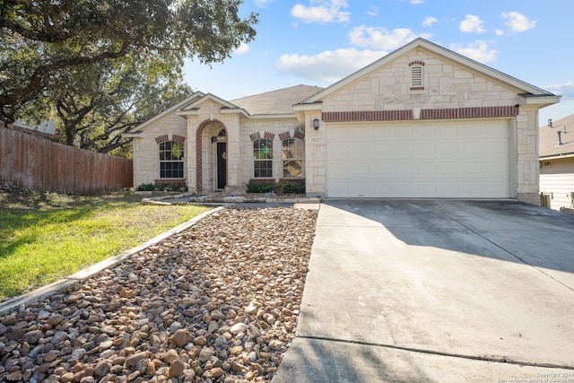 ranch-style house with a garage