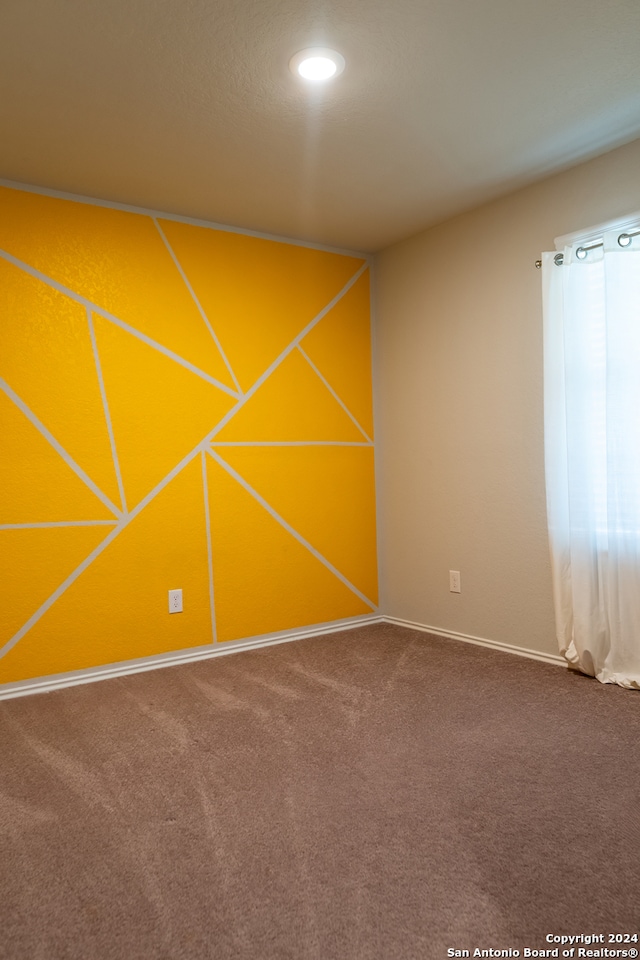 view of carpeted empty room