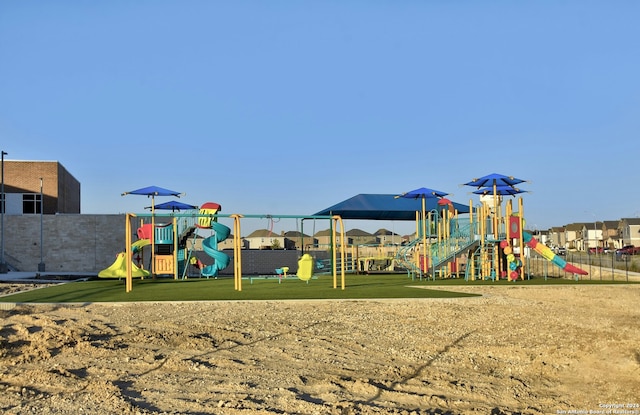 view of jungle gym