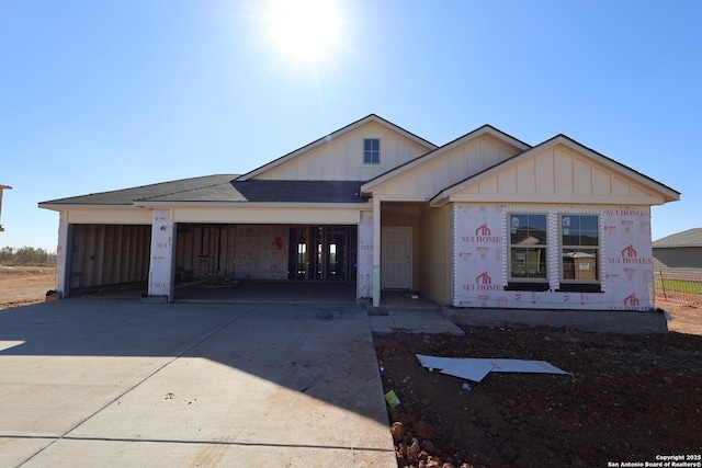 view of property in mid-construction