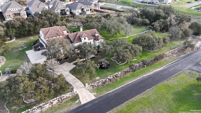 drone / aerial view featuring a residential view