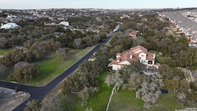 drone / aerial view with a residential view