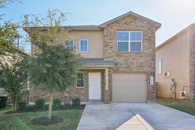 view of front of house featuring a garage