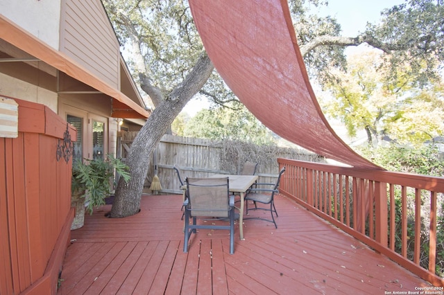 view of deck