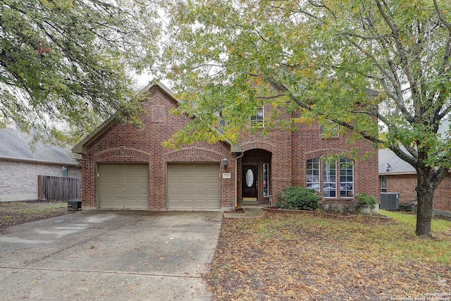 view of front of house featuring central AC