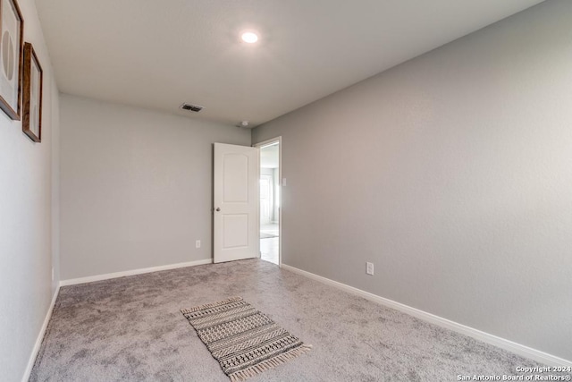 view of carpeted empty room