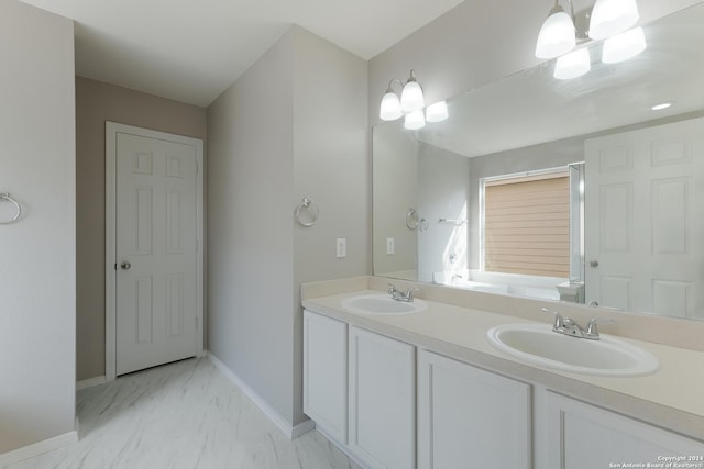 bathroom with vanity