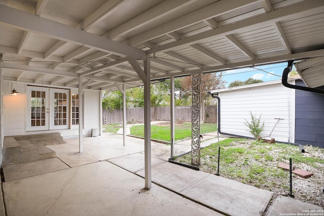 view of patio / terrace with french doors