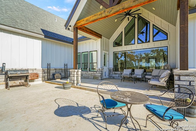 view of patio / terrace with outdoor lounge area