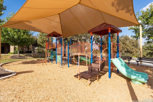 view of jungle gym