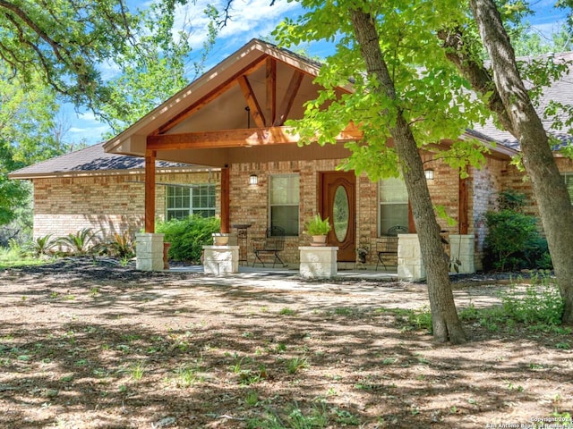 view of front of home