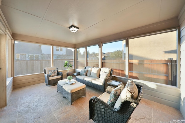 view of sunroom / solarium