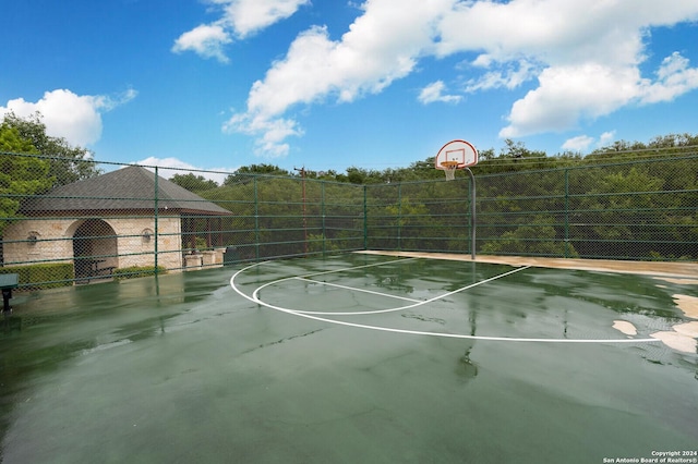 view of basketball court