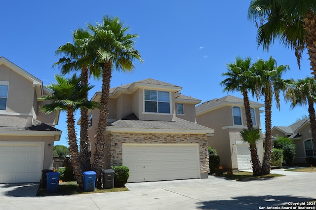 view of front of home featuring a garage