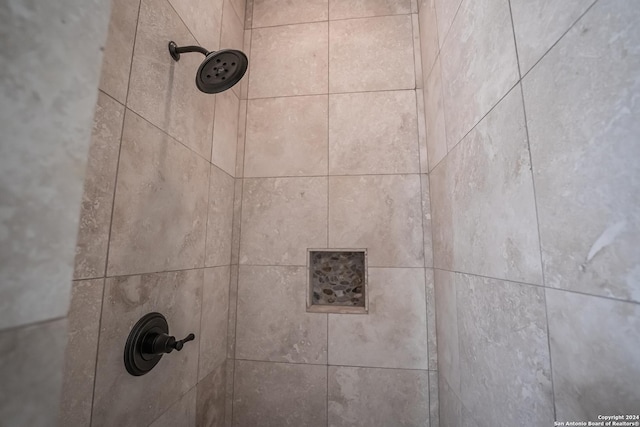 details featuring tiled shower