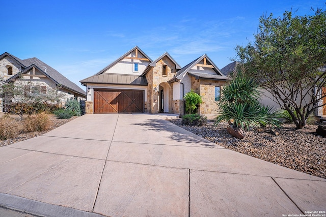 view of front of home featuring a garage